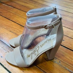 Sam Edelman Nude Chunky Heel